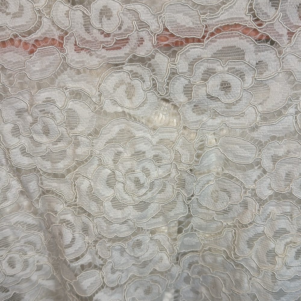 XL Karl Lagerfeld Lace and Pearl Cardigan - Picture 5 of 5